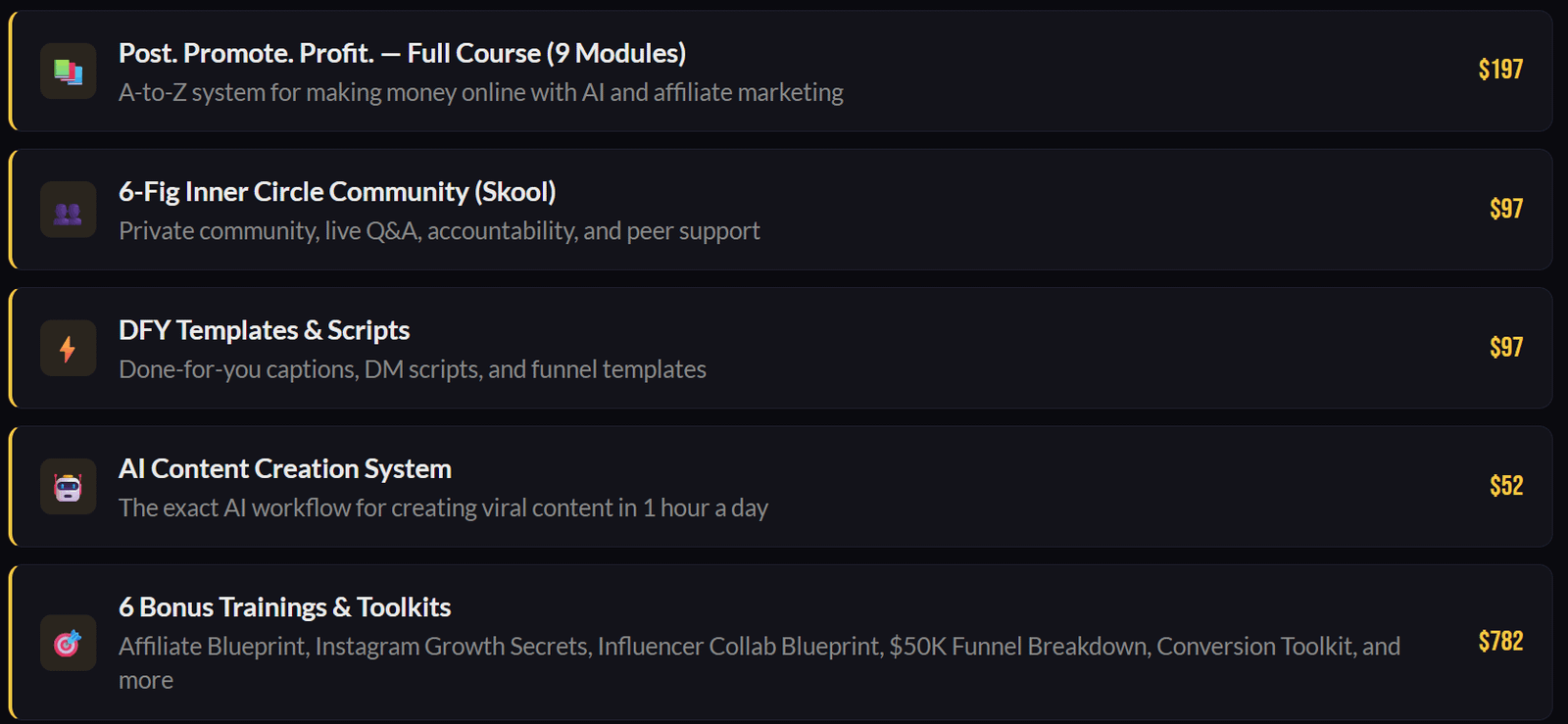 System Bonuses Overview